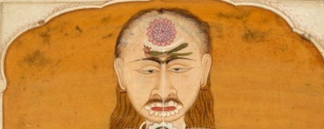 The tantric subtle body showing the chakras and kundalini energy