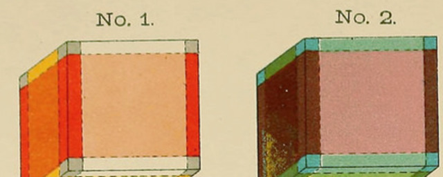 The coloured cubes %e2%80%94 known as %e2%80%9ctesseracts%e2%80%9d as depicted in the frontispiece to hinton%e2%80%99s the fourth dimension %281904%29