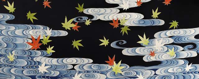 Susoshiki with maple leaves in the tatsuta river %281920%e2%80%931940%29 by anonymous. original from the rijksmuseum. digitally enhanced by rawpixel